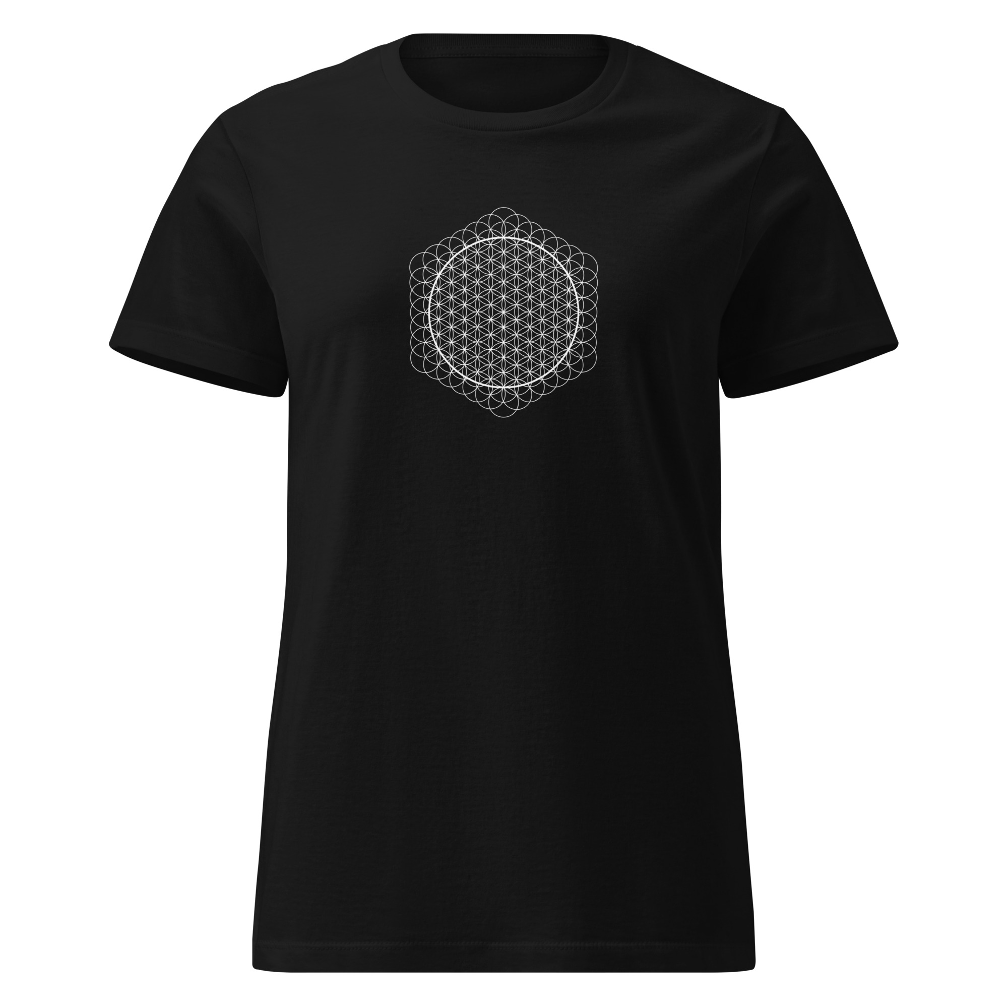 womens basic softstyle t shirt black front 67fd39b5eff0e