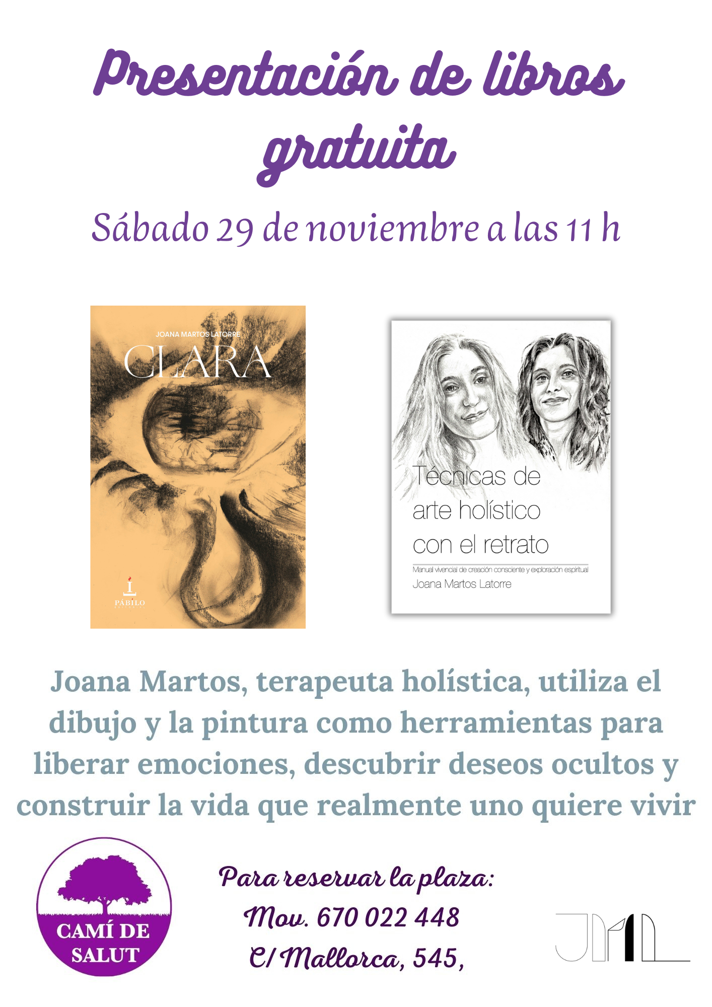 Presentación libro Clara de Joana Martos