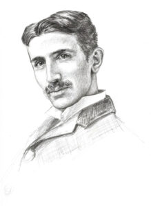 202512 nikola tesla blanco y negro retrato